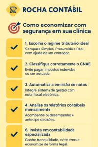 Infográfico 6 passos para economizar com segurança na clínica de estética_rocha